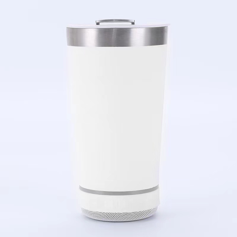 Bluetooth Audio Stainless Steel Travel Mug – 16oz