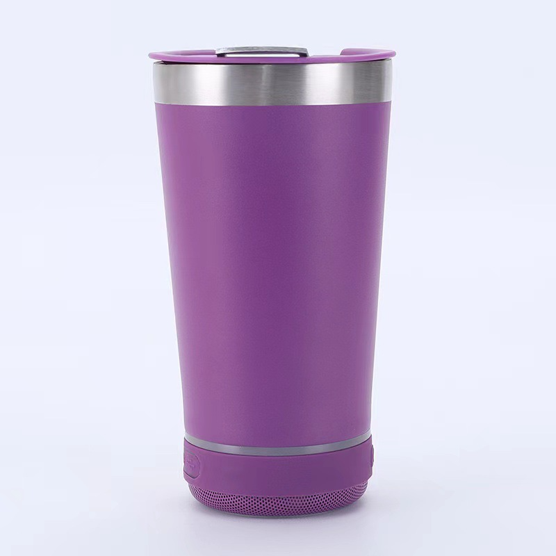 Bluetooth Audio Stainless Steel Travel Mug – 16oz