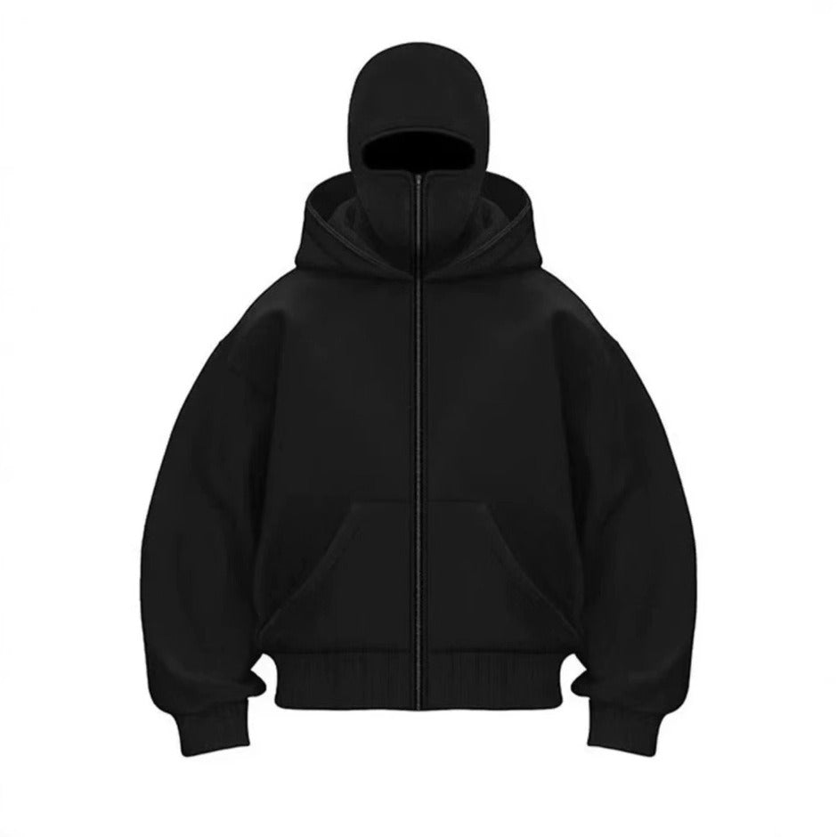 Men's Hooded Zip-Up Baseball Jacket