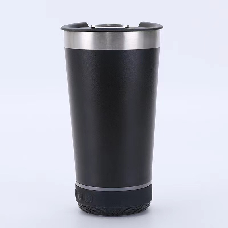 Bluetooth Audio Stainless Steel Travel Mug – 16oz
